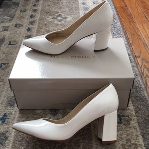 White patent leather pumps - Marc Fisher